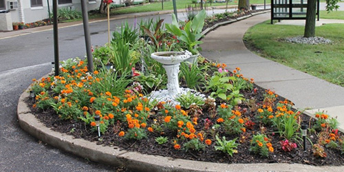 Edward C. Harr Plaza garden 