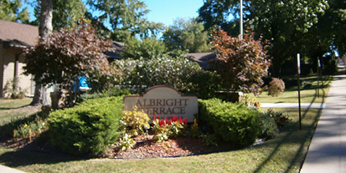 Albright Terrace sign